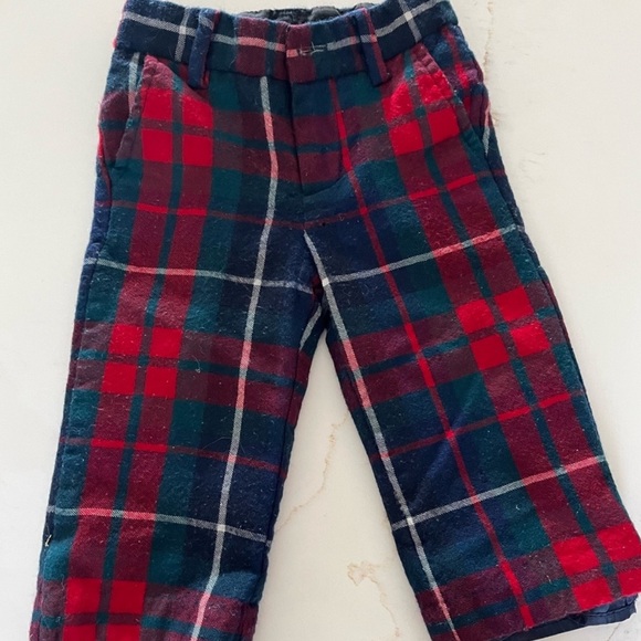 Janie and Jack Baby Boy 6-12 12-18 Plaid Blazer and Pants Suit Christmas Holiday - Picture 8 of 10